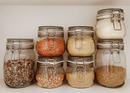 jars of bulk food in pantry